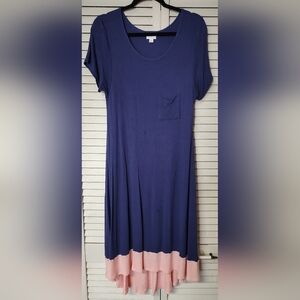 LuLaRoe Blue Short Sleeve Top